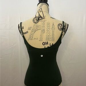Lululemon Athletica olive green align top.